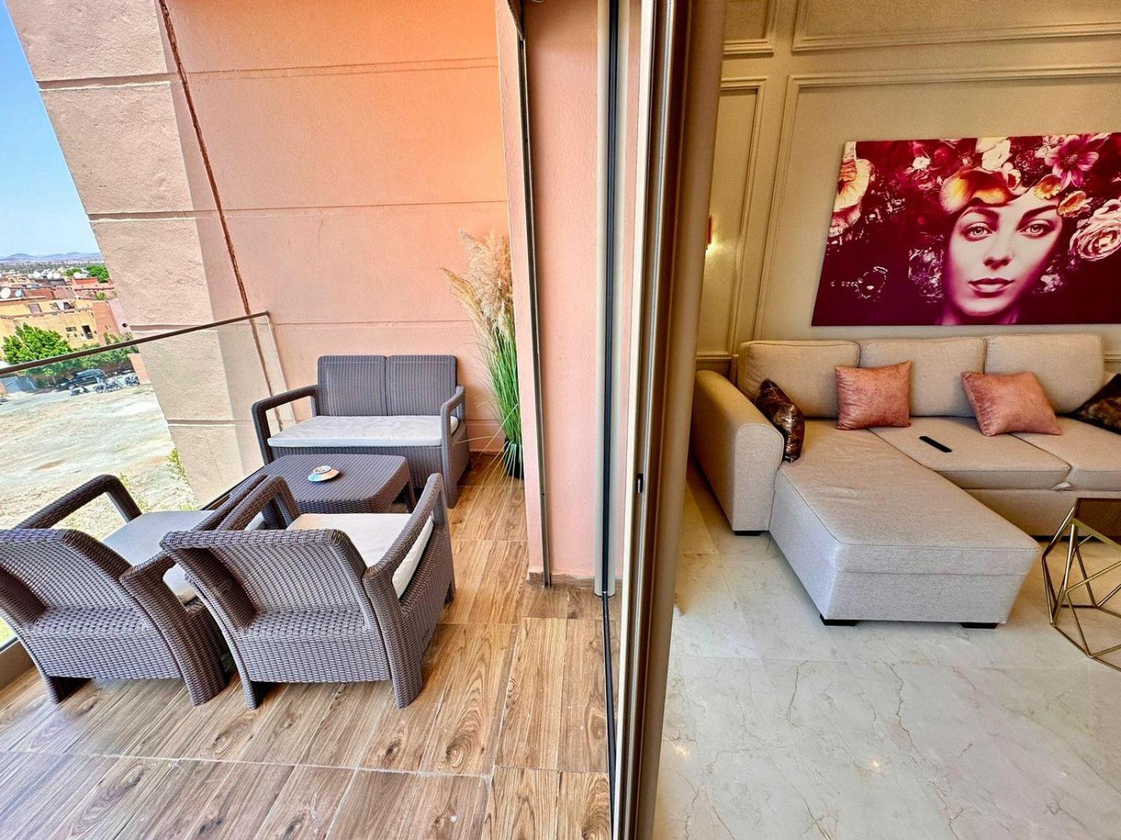 Appartement Luxueux Avec Piscine 10 Minutes Du Centre Ville Marakeş Dış mekan fotoğraf